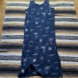 Coastal Nautical Maxi Dress